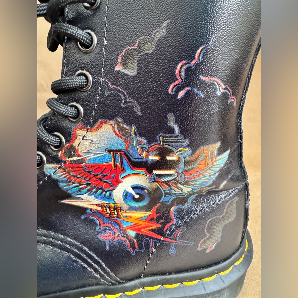 Dr Martens x Rick Griffins Eye 1460 Backhand Boot. M5/W6 - Picture 6 of 14